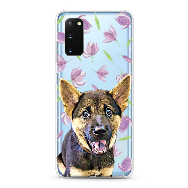 Samsung Aseismic Case - The Falling Purple Floral