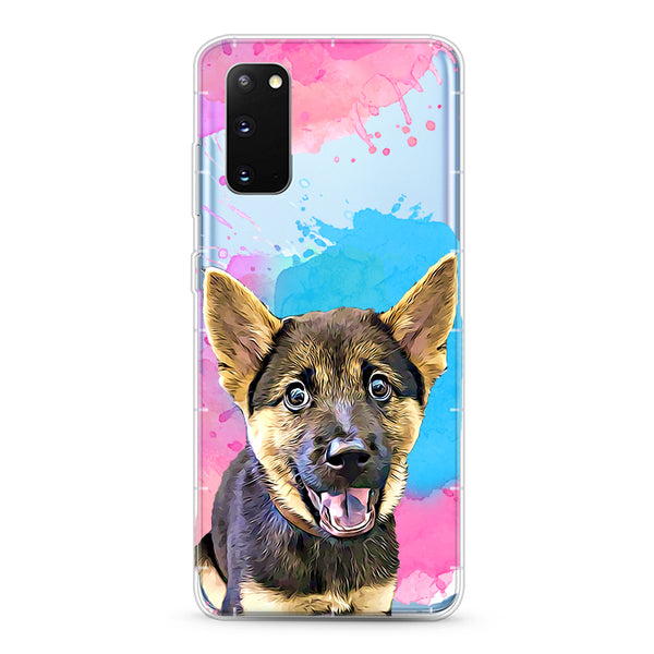 Samsung Aseismic Case - Pink Blue Splash