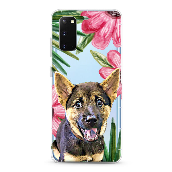 Samsung Aseismic Case - Big Hand Drawn Flowers