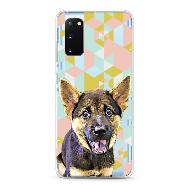 Samsung Aseismic Case - Pink Geometric Blocks