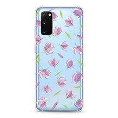 Samsung Aseismic Case - The Falling Purple Floral