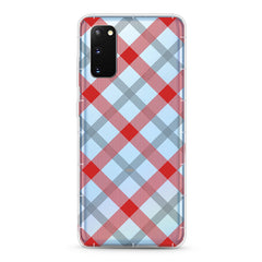 Samsung Aseismic Case - Red and White Checked Pattern