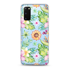 Samsung Aseismic Case - Watercolor flowers with sun flowers