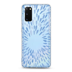 Samsung Aseismic Case - Blue Paint Splashes
