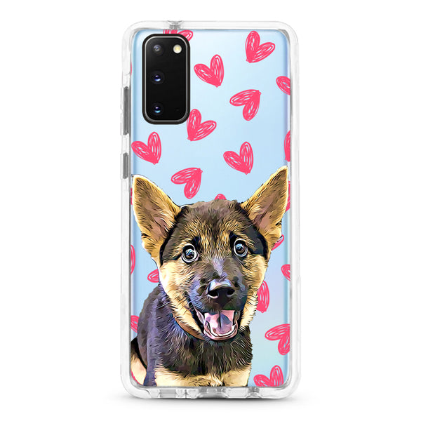 Samsung Ultra-Aseismic Case - Pretty Hearts Pattern