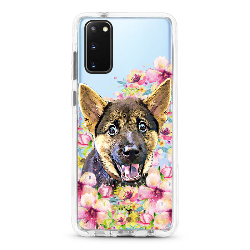 Samsung Ultra-Aseismic Case - Waterpaint Floral Mountain