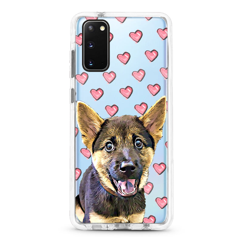 Samsung Ultra-Aseismic Case - Pink Hearts