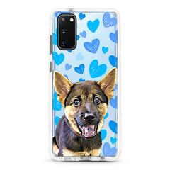 Samsung Ultra-Aseismic Case - Hand Drawing Blue Hearts 2