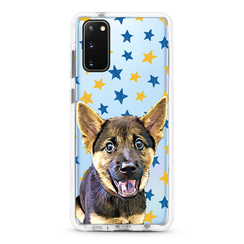 Samsung Ultra-Aseismic Case - Blue And Yellow Stars