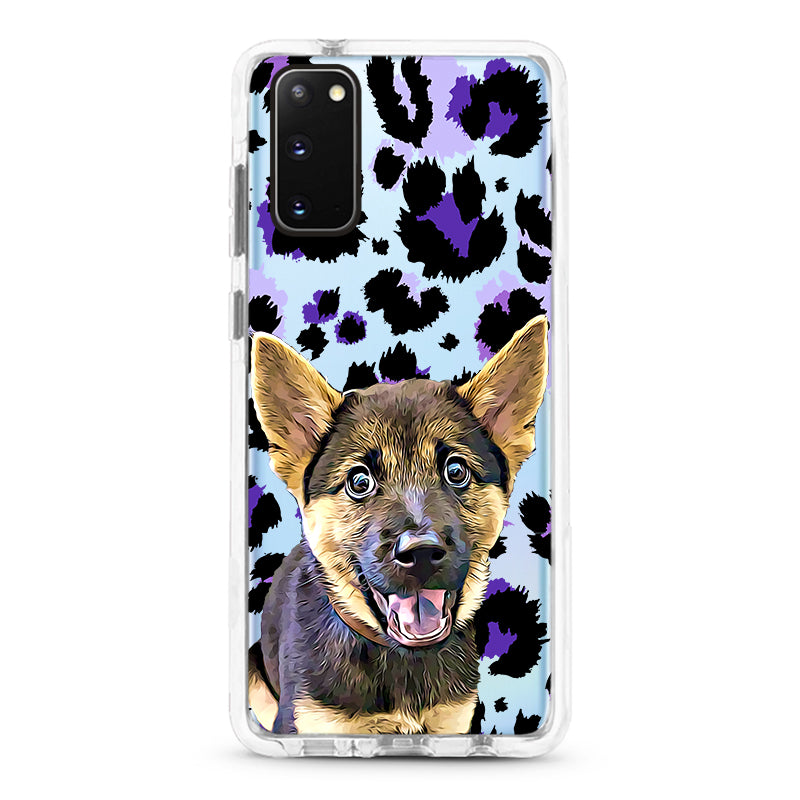 Samsung Ultra-Aseismic Case - Purple Leopard Print