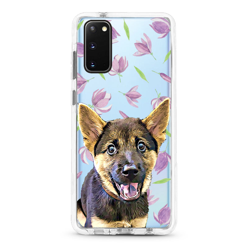 Samsung Ultra-Aseismic Case - The Fallinf Purple Floral