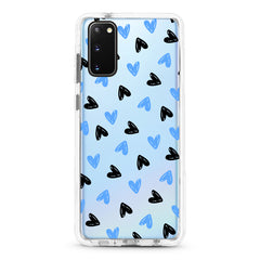 Samsung Ultra-Aseismic Case - Black And Blue Hearts