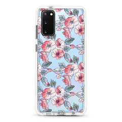Samsung Ultra-Aseismic Case - Hand Drawing Red Floral