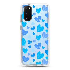 Samsung Ultra-Aseismic Case - Hand Drawing Blue Hearts 2