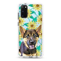 Samsung Ultra-Aseismic Case - Sun Flower Tropical Water Paint