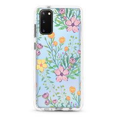Samsung Ultra-Aseismic Case - Seamless Tropical Pastel Colors Flower Pattern