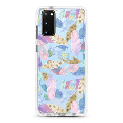 Samsung Ultra-Aseismic Case - Water Paint Feathers