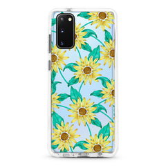 Samsung Ultra-Aseismic Case - Sun Flower Tropical Water Paint