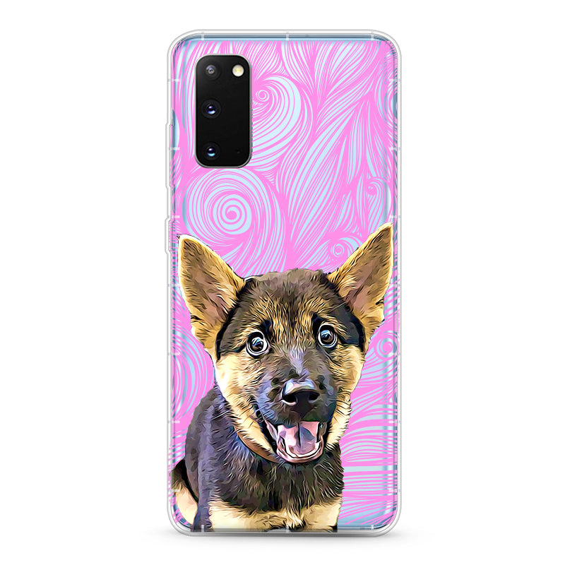 Samsung Aseismic Case - Pink Waves with Hand Painting