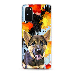 Samsung Aseismic Case - Abstract Fire Water Paint