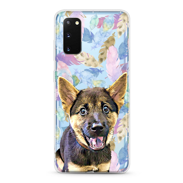 Samsung Aseismic Case - Water Paint Feathers