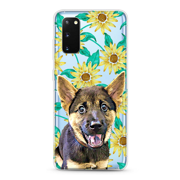 Samsung Aseismic Case - Sun Flower Tropical Water Paint