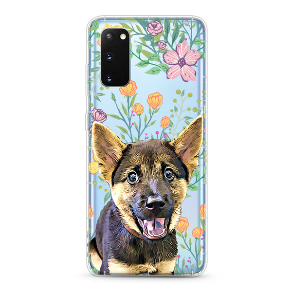 Samsung Aseismic Case - Seamless Tropical Pastel Colors Flower Pattern