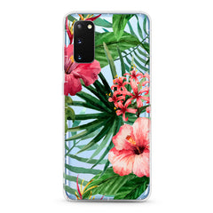 Samsung Aseismic Case - Watercolor Tropical Pink Floral