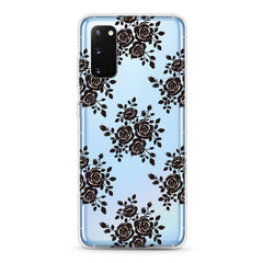 Samsung Aseismic Case - Black Lace Floral