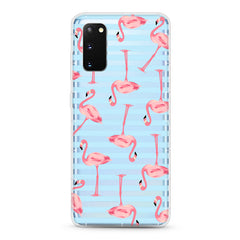 Samsung Aseismic Case - Flamingo With Baby Blue Stripe